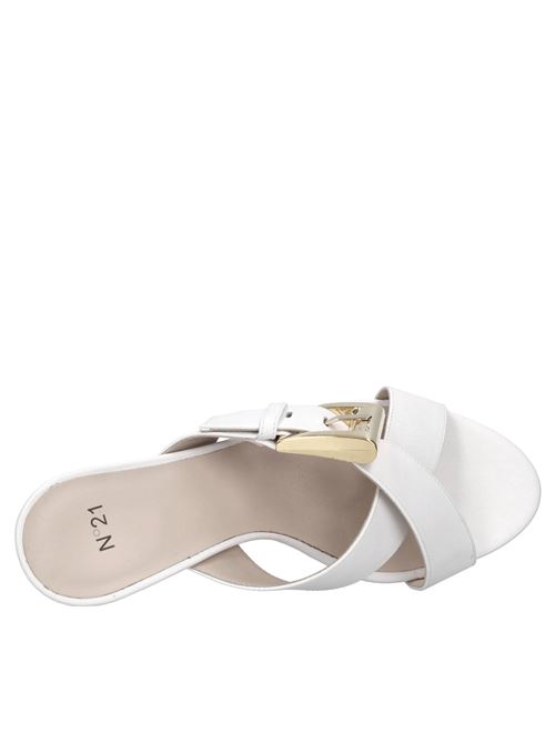 Mules in pelle N°21 | CPXNV17010 X011BIANCO